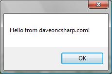 Simple MessageBox